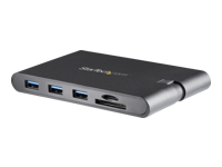 StarTech com StarTech com USB C Multiport Adapter, USB Type C Mini Dock with HDMI 4K or 1080p VGA Video, 100W PD Passthrough, 3x USB 3 0, Gigabit Ethernet, SD MicroSD Card Reader, USB 3 0 Adapter USB C HDMI Travel Dock DKT30CHVSCPD station d accueil USB C  