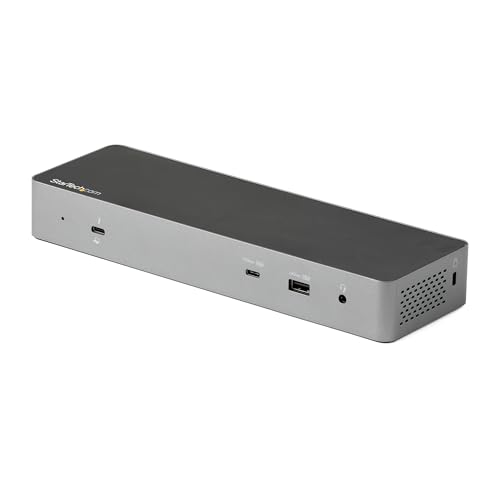 StarTech.com Station d accueil Thunderbolt 3 double affichage 4K 60 Hz pour PC portable USB-C