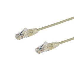 Startech N6PAT100CMGRS Cable de Red Cat6 Delgado RJ-45 sin Enganches 1m Grey