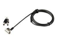 StarTech.com StarTech.com Cable de verrouillage a cle de 2 m pour ordinateur portable - K-Slot, Nano, Wedge Slot - cable de securite