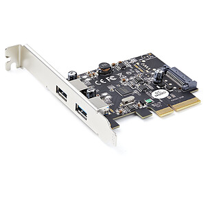StarTech com Carte Controleur PCI Express vers 2 Ports USB 3 1 Type A avec UASP
