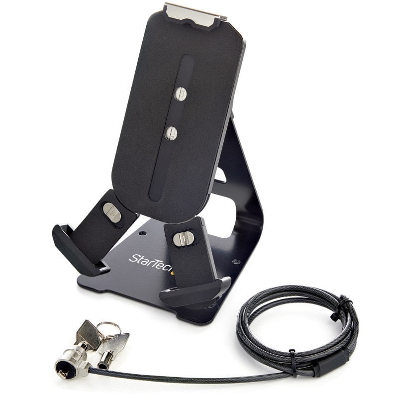 Startech StarTech.com Support Tablette Sécurisé Câble K-Slot - Porte Tablette Vérouillable - Tablettes 7,9-13 pouces - Repose Tablette Universel Ajustable - Bureau Surface - Dispositif Sécurité Antivol