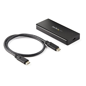 StarTech com Boitier USB 3 1 pour SSD M 2 MVMe PCIe M Key avec cable USB C Aluminium certifie IP67
