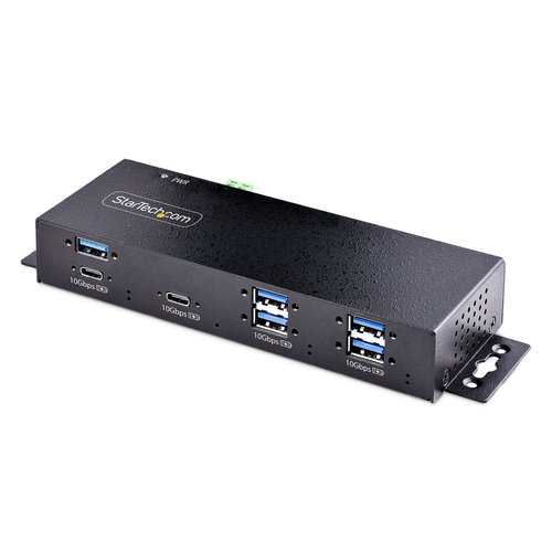 Startech Hub Startech 7 ports 10 Gbps USB-A USB-C Métal Montage mural Protection ESD