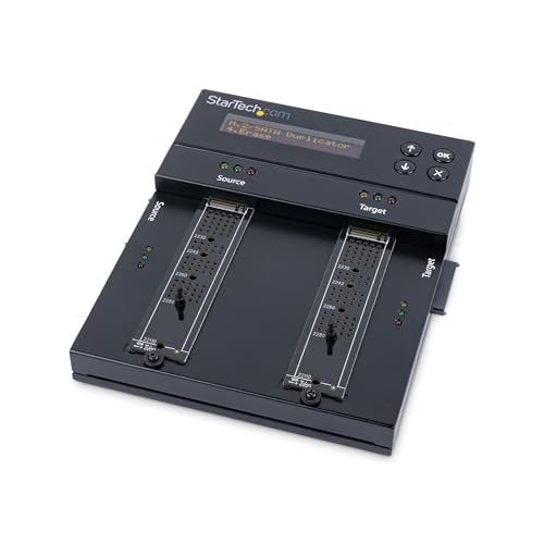 Startech StarTech.com Duplicateur et effaceur autonome M.2 SATA M.2 NVMe - Cloneur effaceur HDD SSD M.2 PCIe AHCI NVMe, M.2 SATA, 2.5 3.5 SATA - Effaceur duplicateur de disque dur externe, TAA