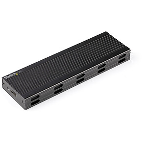 StarTech com Boitier USB 3 1 pour M 2 NVMe ou M 2 SATA SSD Black
