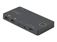 StarTech 2 PORT USB-A HDMI USB-C KVM
