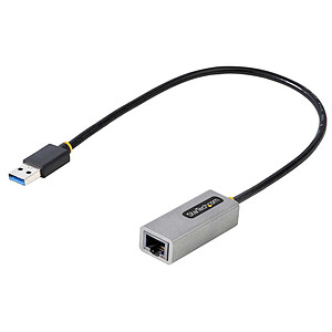 StarTech com Adaptateur reseau Gigabit Ethernet avec cable 30 cm
