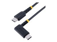 StarTech.com StarTech.com 6in (15cm) USB C Charging Cable Right Angle, 60W PD 3A, Heavy Duty Fast Charge USB-C Cable, USB 2.0 Type-C, Durable and Rugged Aramid Fiber, S20 iPad Pixel - High Quality USB Charging Cord (R2CCR-15C-USB-CABLE) - Cable USB de type-C - 24 pin