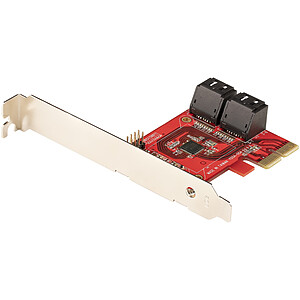 StarTech com Carte controleur PCI E avec 4 ports SATA III internes
