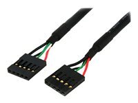 StarTech.com StarTech.com Connecteur USB Interne Carte Mere 5 Broches - Cable VDG Carte Mere 5 pin - Connecteur USB 2.0 Interne - Cable d'Extension pour Port Carte Mere - F F (USBINT5PIN12) - cable USB - IDC 5 broches pour IDC 5 broches - 30.5 cm