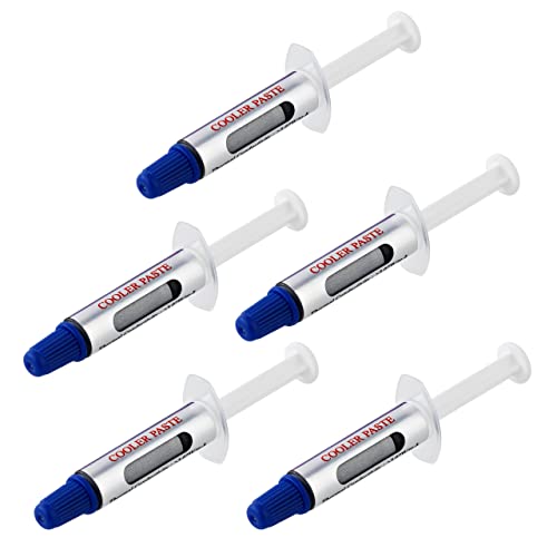 StarTech.com StarTech.com Pate Thermique PC - Graisse Thermique pour Processeur, Lot de 5 Seringues Refermable (1,5g Chacune) - Pate Thermique GPU CPU - Pate Thermique Ordinateur RoHS CE (SILV5-THERMAL-PASTE) - pate thermique - haute performance