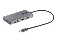 StarTech com Adaptateur multiport USB C 8 en 1 Lecteur de carte memoire SD Power Delivery
