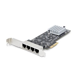 Startech Carte Réseau StarTech I225-V PCI Express 2.5GbE 4 Ports Ethernet Multigigabit Profil Bas
