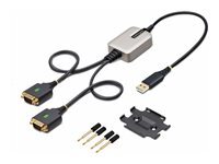 Startech Adaptateur USB 2 Ports Série StarTech 60cm avec Rétention COM