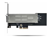 StarTech.com StarTech.com M.2 NVMe SSD to PCIe x4 Mobile Rack Backplane with Removable Tray for PCI Express Expansion Slot, Tool-less Installation, PCIe 4.0 3.0 Hot-Swap Drive Bay, Key Lock - 2 Keys Included - adaptateur d'interface - M.2 NVMe Card PCIe 4.0 (NVMe) -