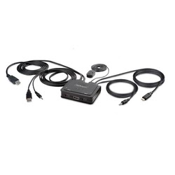 Startech Commutateur KVM HDMI 4K 60 Hz StarTech.com avec câbles USB-A USB-C et audio intégrés, 1,8 m