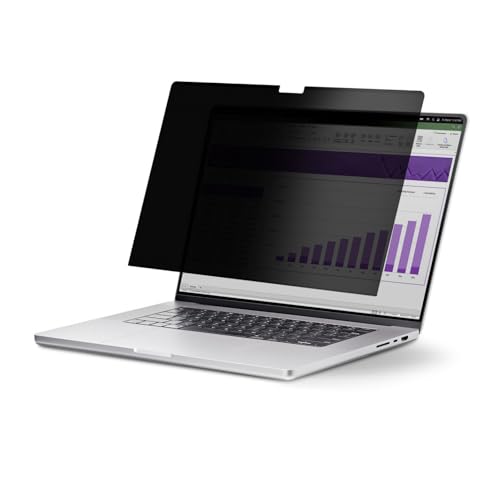 StarTech.com StarTech.com 16-inch MacBook Pro 21 23 Laptop Privacy Screen, Removable and Reversible Anti-Glare Privacy Filter, Magnetic Laptop Screen Protector with - 30 Deg. Viewing Angle - 51 Blue Light Reduction (162MM-PRIVACY-SCREEN) - filtre de confidentialite