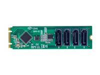 Startech Tarjeta de Red Startech 4P-SATA-M2-ADAPTER M.2 PCIe 3.0 6 Gb s 4x SATA Hot Swap