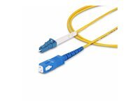 StarTech.com StarTech.com 1m (3.3ft) LC to SC (UPC) OS2 Single Mode Simplex Fiber Optic Cable, 9 125Âµm, Laser Optimized, 40G 100G, Bend Insensitive, Low Insertion Loss - LSZH Fiber Patch Cord (SPSMLCSC-OS2-1M) - cordon de raccordement - 1 m - Yellow