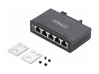 StarTech.com StarTech.com 5-Port Unmanaged Industrial Ethernet Switch - IP30 - TAA - commutateur - 5 ports - non gere - Conformite TAA