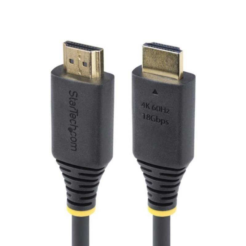 Startech Cable HDMI StarTech 30cm 4K 60Hz HDR10 ARC TPE chapado en oro negro