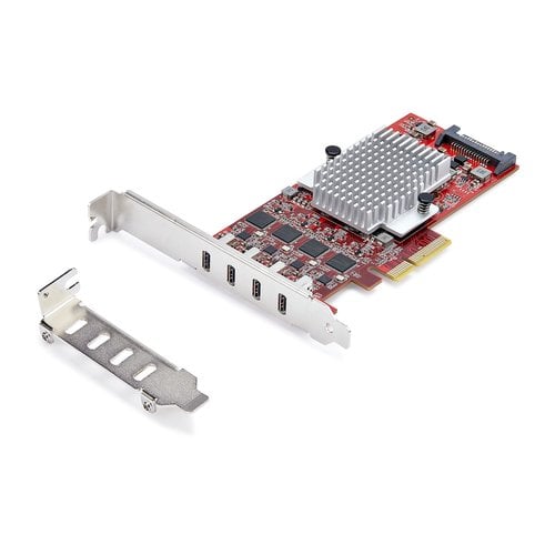 StarTech.com Carte Controleur PCI Express vers 4 ports USB-C 3.1 Support standard installe