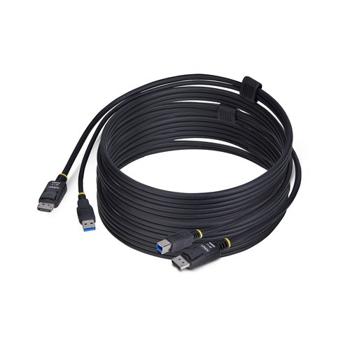 Startech Cable KVM DisplayPort StarTech.com 3,1m USB 5Gbps 4K60Hz HDR10 Compatible Universal