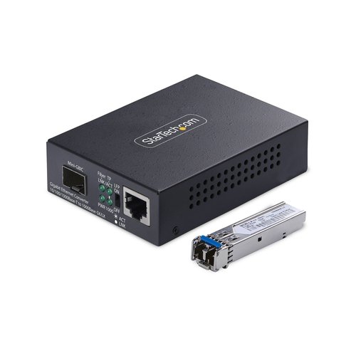 Startech Tarjeta de Red StarTech MCM1110SMLC40 RJ45 LC 2000 Mbps Monomode 40 km Metal