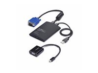 StarTech.com StarTech.com Portable Laptop Crash Cart Adapter, USB VGA Mini DisplayPort KVM Console, File Transfer and Video Capture - commutateur KVM - 1 ports - Conformite TAA