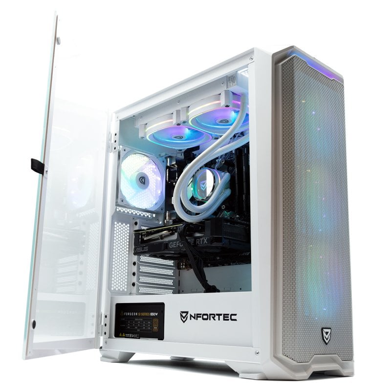 pccom PcCom Ready AMD Ryzen 7 5800X 32 Go SSD 1 To RTX 4060 Ti Windows 11 Famille - White