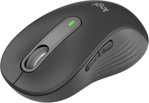 Logitech Signature M650 L Souris sans fil pleine grandeur pour mains de grande taille, batterie de 2 ans, clics silencieux, boutons latéraux personnalisables, Bluetooth (Reconditionné)