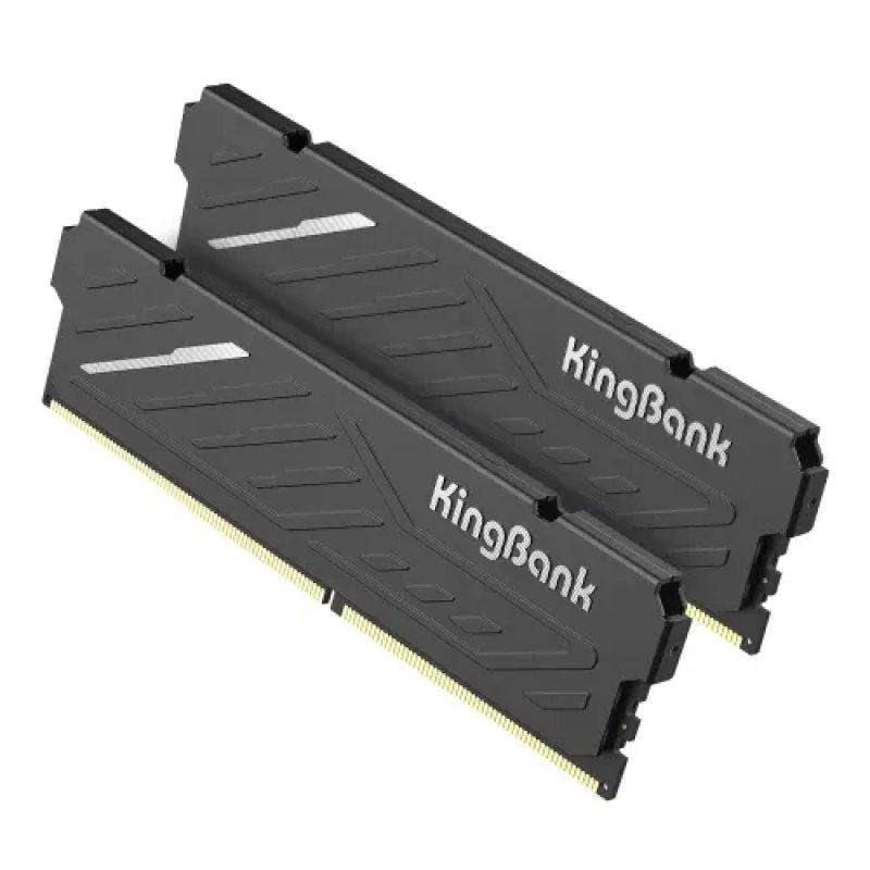 king-bank Mémoire RAM KingBank KJXB 32Go 2x16Go DDR4 3200MHz CL16 UDIMM Black XMP
