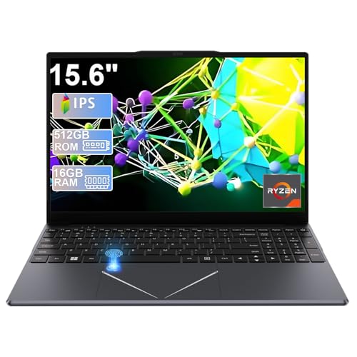 15.6 Ordinateur Portable Ryzen 5 3500U Processeur 16GB DDR4 512GB SSD