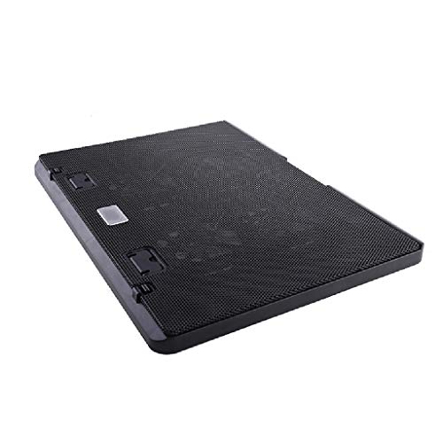 MYBA Refroidisseur PC Portable 15,6 -17 Laptop Cooler Cooling Pad USB Slim Portable alimenté (4 Ventilateurs) Support réglable Support, Noir Bleu Blanc Refroidisseur Ordinateur Portable