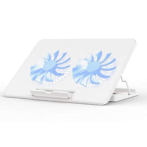 Refroidisseur PC Portable Ordinateur portable Tapis de refroidissement for ordinateur portable et Notebook Cooling Pad avec 2 ventilateurs à 1400 RPM Laptop Cooling Mat Gaming 2 USB Laptop Cooler Refr
