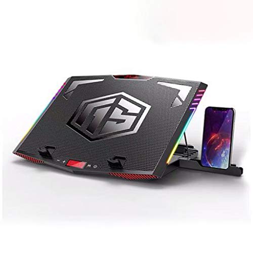 Refroidisseur PC Portable Laptop Cooling Pad, ordinateur portable Cooler avec ventilateurs silencieux, ventilateur de refroidissement for ordinateur portable Support, adapté for 11-18 pouces Gaming No