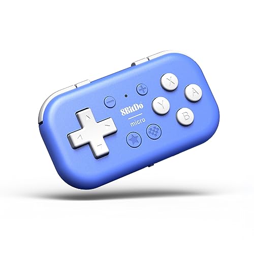 8bitdo Manette 8Bitdo Micro Gamepad Bluetooth Sans Fil Switch PC iOS Android Blue