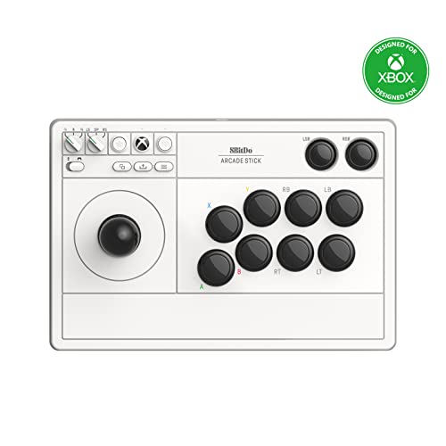 8BitDo Arcade Stick For Xbox PC (Windows 10) - White