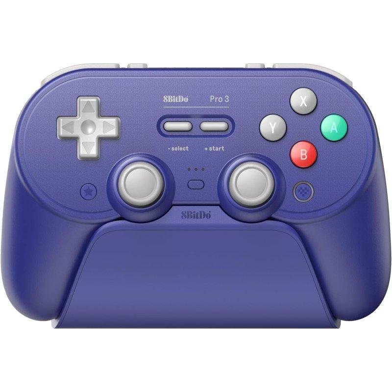 8bitdo Manette 8BitDo Pro 3 Bluetooth Sans Fil Filaire Purple Compatible Multi-Plateformes