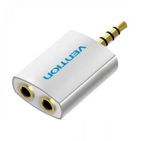 vention Adaptateur audio Vention BDAW0 jack 3,5 mm mâle vers 2 jacks 3,5 mm femelles, aluminium White