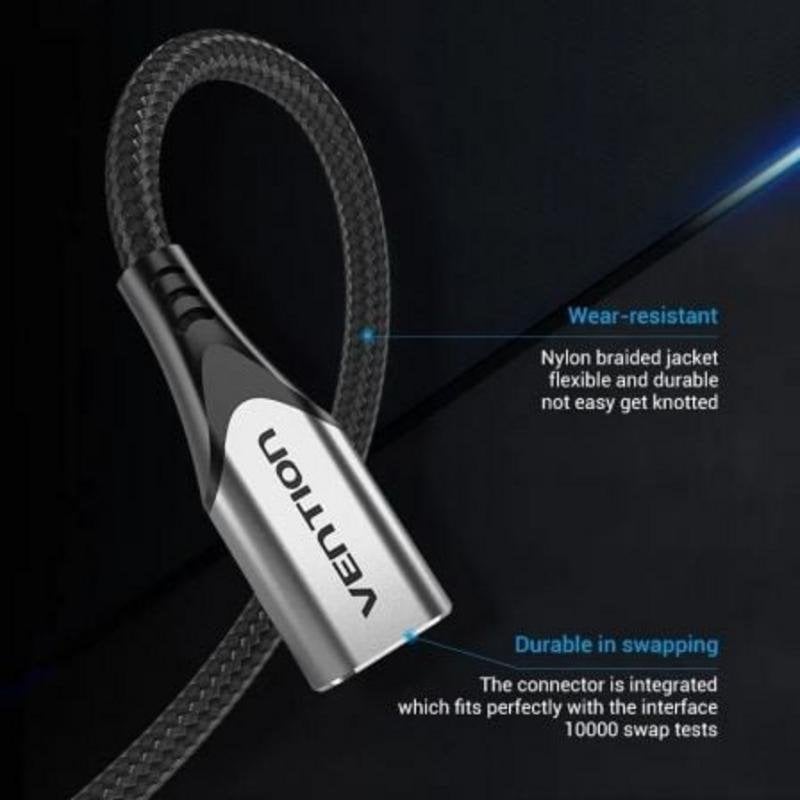 vention Cable extension USB-C Vention TABHF 1m 60W 5Gbps Grey