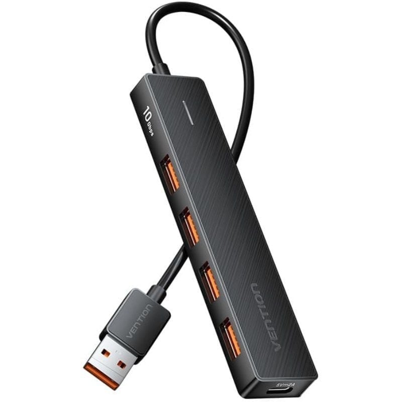 vention Concentrateur Vention CHOBB 5 en 1 USB-A 3.2 Gen 2 vers USB-A 3.2 Gen2 x4 USB-C 10G 0,15 m Black