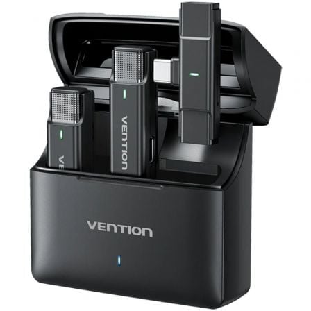 vention Microphone double sans fil USB-C Vention NCAB0 avec suppression du bruit et étui de chargement