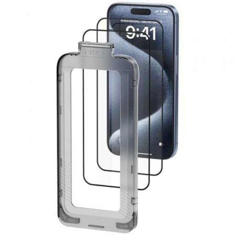 vention Protecteur d'écran Vention KUPTCA-10 iPhone 16 0,3 mm 9H Pack 2 installation sans poussière