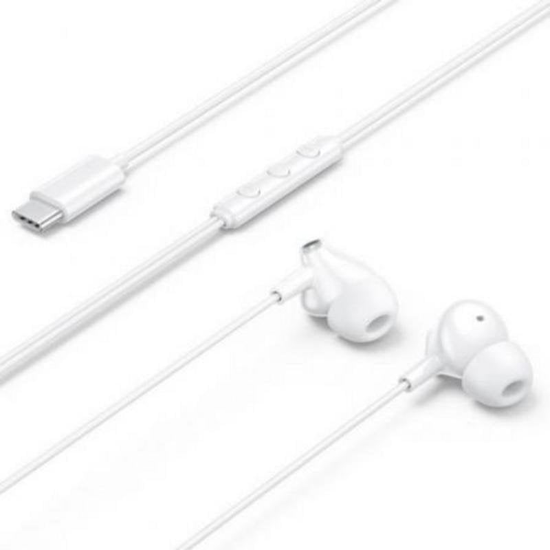 vention Auriculares Vention Echo Lite avec câble USB-C Microphone intra-auriculaires blancs