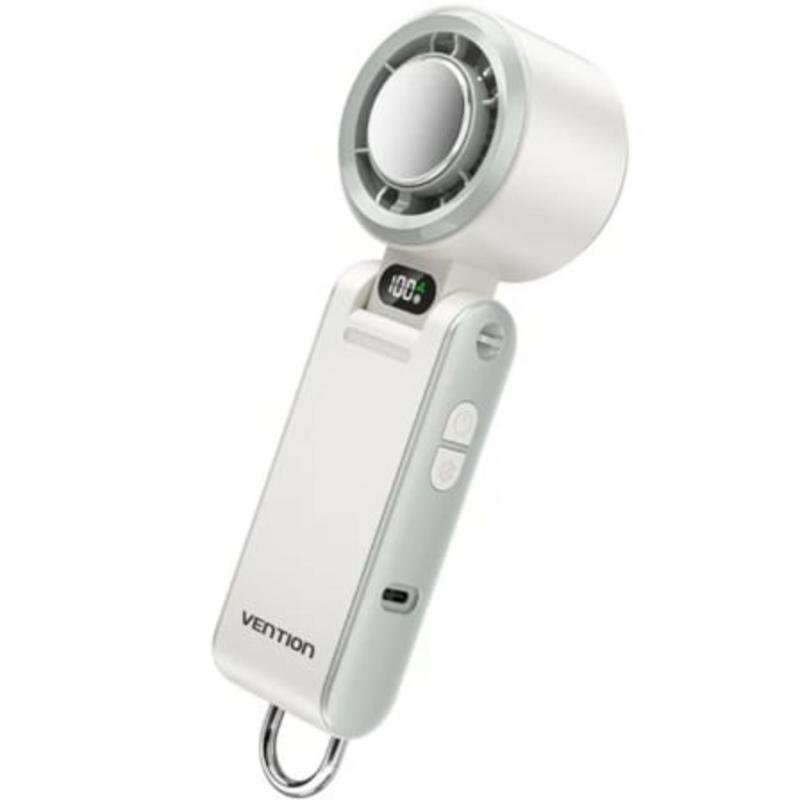 vention Mini Ventilateur Portable Vention PBCW0 White 13000 RPM 100 Vitesses USB-C Batterie 3000 mAh