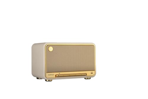 Edifier D32 Haut-parleur sans fil de table, audio haute résolution, LDAC, AAC, ALAC, Bluetooth V5.3, 60 W (RMS), architecture acoustique 2.1, processus de signal numérique complet, 11 heures