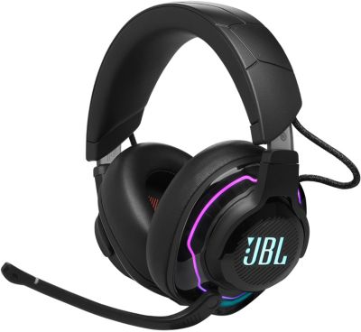 JBL Quantum 910 Casque de Gaming sans Fil avec Réduction de Bruit Active et Bluetooth, Batterie qui se Recharge en Cours d’Utilisation et Micro-tige, en Noir