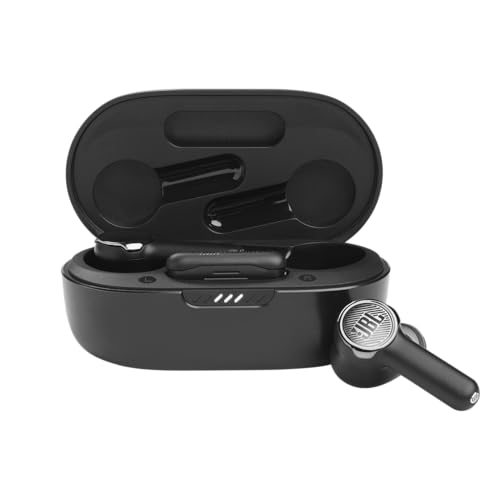 JBL Quantum TWS – Écouteurs de Gaming esports, Sans fil, Réduction de Bruit et Étui de Recharge, Faible Latence – Autonomie des Écouteurs 8 hrs 16 hrs avec l'Étui – Noir